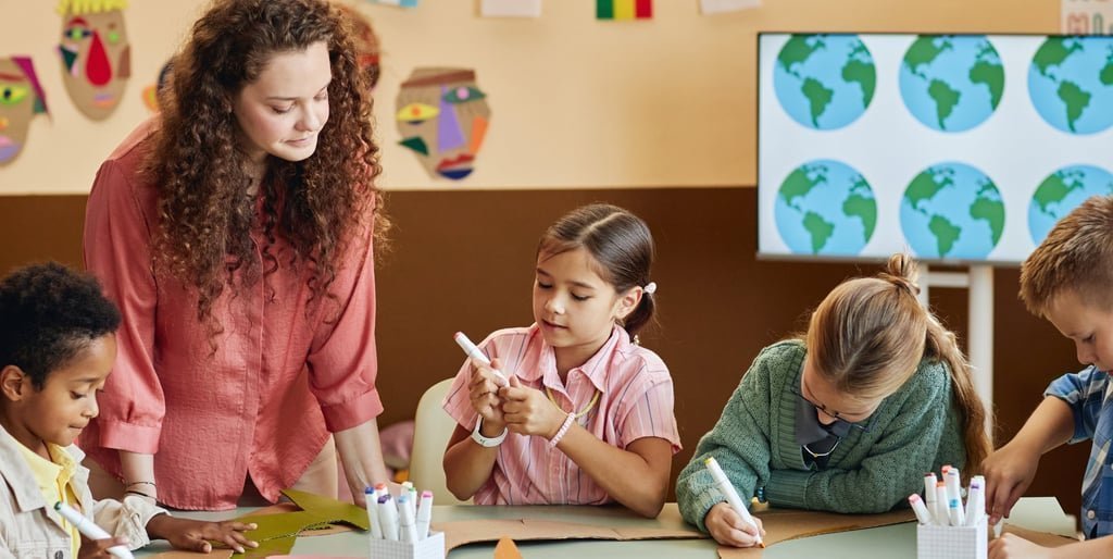الإنجليزية للأطفال: أنشطة تعليمية تفاعلية داخل الفصل